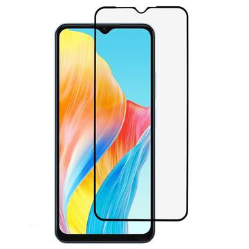 Protector de Pantalla de Cristal Templado de Cobertura Completa para Oppo A18 - Borde Negro