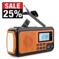 Radio solar de emergencia para exteriores con manivela SY373 - 4000mAh