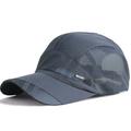 Gorra deportiva de running con malla - Gris oscuro