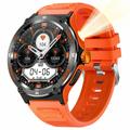 Smartwatch KT76 impermeable con brújula y linterna - 1.53" - Naranja