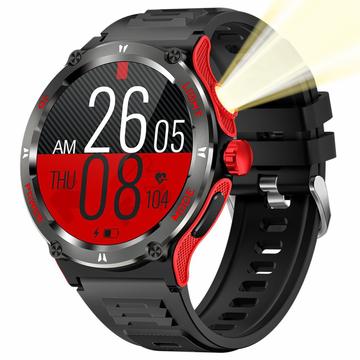 Smartwatch KT76 impermeable con brújula y linterna - 1.53"