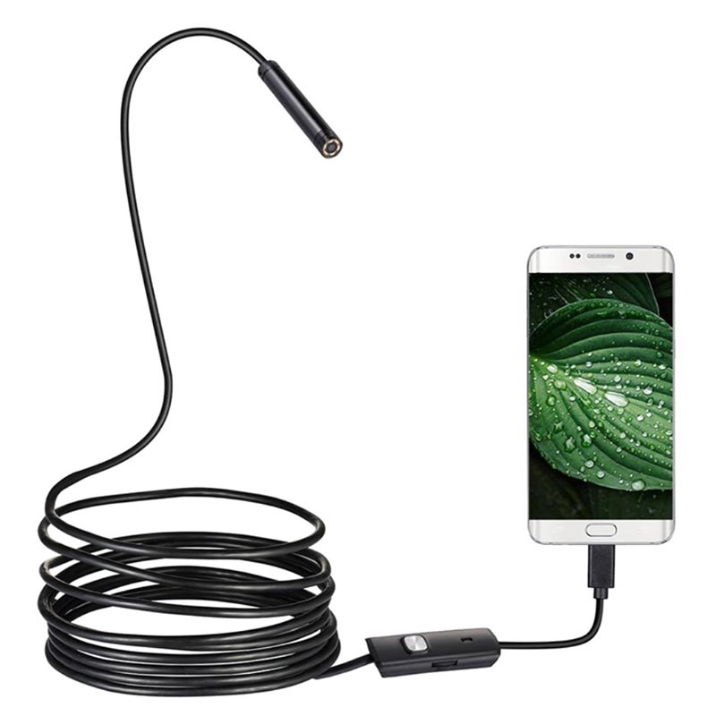 WiFi Camara Endoscopio Con Luz LED Para Android iPhone Inspeccion Del  Boroscopio