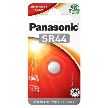 Batería de óxido de plata 357/303 SR44W de Panasonic - 1.55V