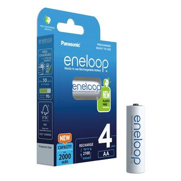 Panasonic Eneloop BK-3MCDE/4BE Pilas recargables AA 2000mAh - 4 uds.