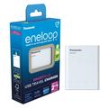 Panasonic Eneloop BQ-CC87 Cargador de batería USB SmartPlus con función de banco de energía - 4x AAA/AA