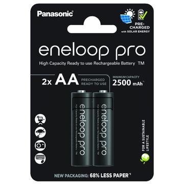 Panasonic Eneloop Pro BK-3HCDE/2CP Pilas recargables AA 2500mAh - 2 uds.