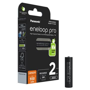 Panasonic Eneloop Pro BK-4HCDE/2BE Pilas recargables AAA 930mAh - 2 uds.