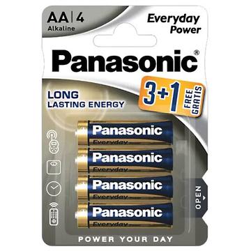 Pilas alcalinas Panasonic Everyday Power LR6/AA - 4 uds.