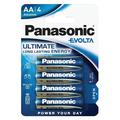 Pilas alcalinas Panasonic Evolta LR6/AA - 4 uds.