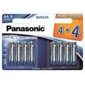 Pilas alcalinas Panasonic Evolta LR6/AA - 8 uds.