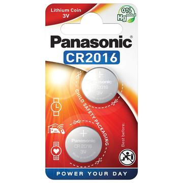 Mini pilas de litio CR2016 de Panasonic - 2 uds.