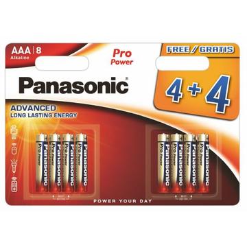 Pilas alcalinas Panasonic Pro Power LR03/AAA - 8 uds.