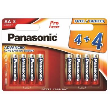 Pilas alcalinas Panasonic Pro Power LR6/AA - 8 uds.