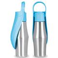 Cantimplora portátil de acero inoxidable para perros - 750ml - Azul