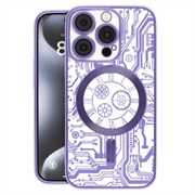 Funda Prio Elegant Mag con Protector de Lente de Cámara para iPhone 16 Plus - Púrpura