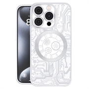 Funda Prio Elegant Mag con Protector de Lente de Cámara para iPhone 16 Plus - Plata