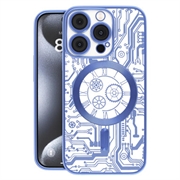 Funda Prio Elegant Mag con Protector de Lente de Cámara para iPhone 16 Pro - Azul