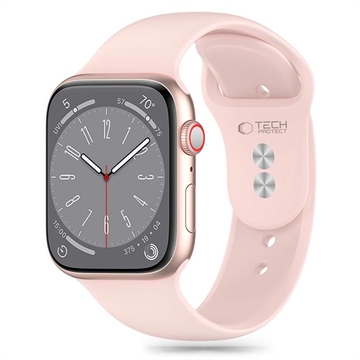 Correa de silicona Tech-Protect para Apple Watch Series 10/9/8/7/6/SE - 40mm/41mm/42mm - Rosa claro