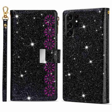 Funda Starlight Series para Samsung Galaxy S23 Ultra 5G - Estilo Cartera - Negro