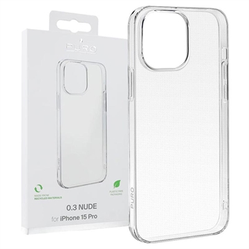 Carcasa de TPU Puro 0.3 Nude para iPhone 15 Pro - Transparente