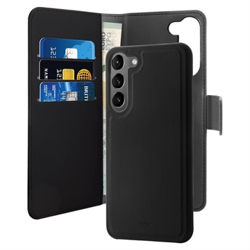 Funda Magnética Estilo Cartera Puro 2-en-1 para Samsung Galaxy S23 5G - Negro