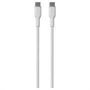 Cable Puro Icon Soft USB-C / USB-C - 1,5 m - Blanco