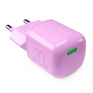 Cargador de pared Puro MiniPro GaN USB-C - 20W - Rosa