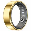 R99 Fitness & Wellness Smart Ring con estuche de carga - Tamaño: 9/19mm - Oro