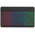 RGB-030 Teclado Bluetooth inalámbrico de 10 pulgadas con retroiluminación RGB - Negro