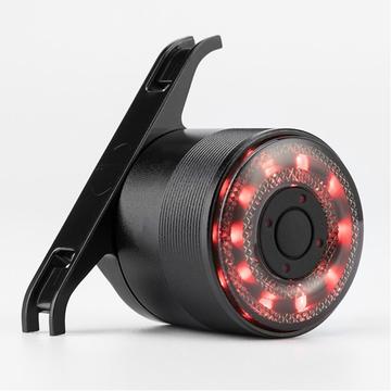 ROCKBROS Q1 Luz de bicicleta con carga USB Luz trasera que cambia de color Luz de bicicleta impermeable - Negro