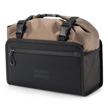 ROCKBROS W008 Bolsa para colgar en el manillar de la bicicleta Bolsa de almacenamiento frontal desmontable impermeable para bicicletas