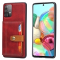 Funda con Cartera Retro Style para Samsung Galaxy A53 5G - Rojo