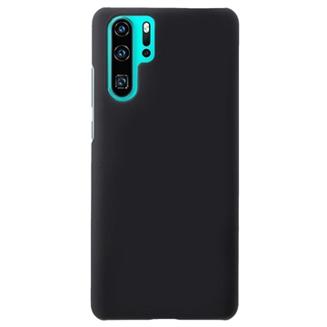 Carcasa de Plástico Engomado para Huawei P30 Pro - Negro