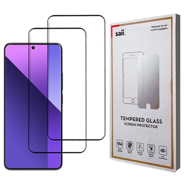 Protector de Pantalla Saii 3D Premium para Xiaomi Redmi Note 13 Pro+ - 2 Unidades