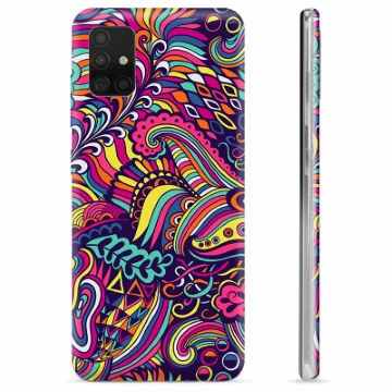 Funda de TPU para Samsung Galaxy A51 - Flores Abstractas