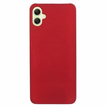 Carcasa de Plástico Engomado para Samsung Galaxy A05 - Rojo