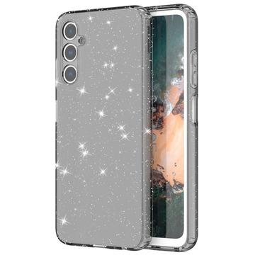 Carcasa de TPU Stylish Glitter para Samsung Galaxy A05s - Negro Transparente