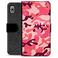 Funda Cartera Premium para Samsung Galaxy A10 - Camuflaje Rosa