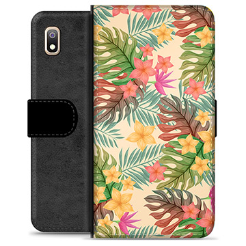 Funda Cartera Premium para Samsung Galaxy A10 - Flores Rosadas