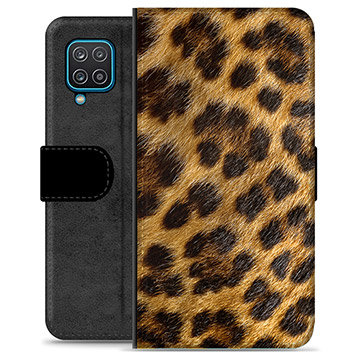 Funda Cartera Premium para Samsung Galaxy A12 - Leopardo