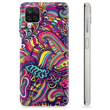 Funda de TPU para Samsung Galaxy A12 - Flores Abstractas