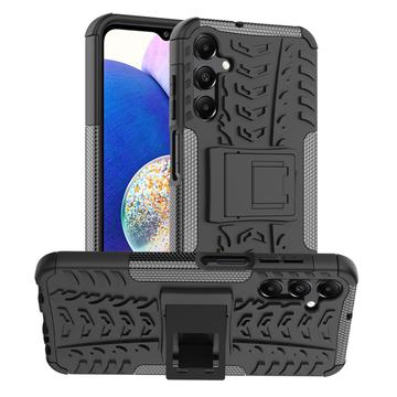 Antideslizante Funda Híbrida con Soporte para Samsung Galaxy A15 - Negro