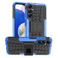 Antideslizante Funda Híbrida con Soporte para Samsung Galaxy A15 - Azul / Negro