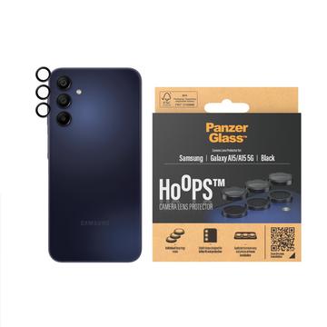 Protector de lente de cámara Samsung Galaxy A15 PanzerGlass Hoops - Negro