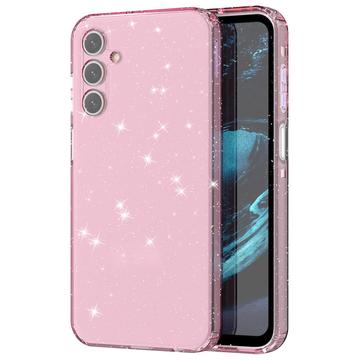 Carcasa de TPU Stylish Glitter para Samsung Galaxy A15 - Rosa Transparente