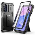 Funda Samsung Galaxy A15 Tech-Protect Kevlar Cam+ - Protector de pantalla, protector de cámara, soporte - Negro