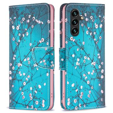 Funda Cartera Wonder Series para Samsung Galaxy A15 - Flores Blancas