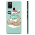 Funda de TPU para Samsung Galaxy A21s - Papá Noel Moderno