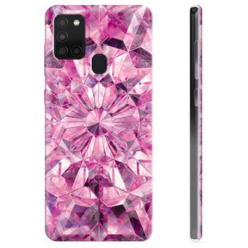 Funda de TPU para Samsung Galaxy A21s - Cristal Rosa