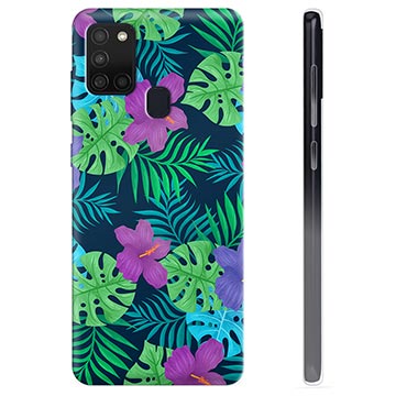 Funda de TPU para Samsung Galaxy A21s - Flores Tropicales